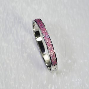 Temptation metallic silver white pink
