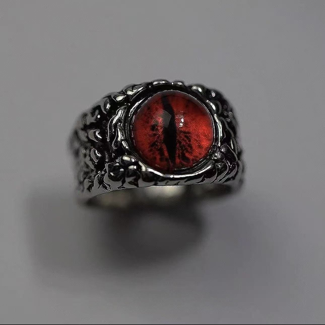Dragon blood red longan ring