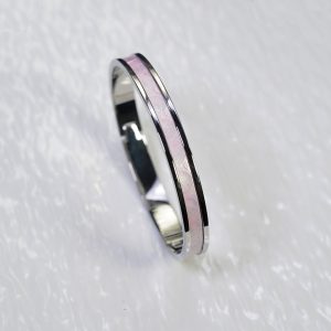 Metallic silver bright pink