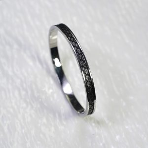 Metallic silver gray-purple