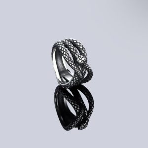 Mamba Black Python Ring