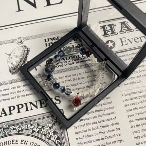 Dark Night Sapphire snake bone bracelet